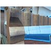 Image 2 : Very Large Wood-Framed Ridged Wall Mirror 77" X 66"