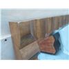 Image 2 : Very Large Wood-Framed Ridged Wall Mirror 77" X 66"