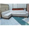 Image 1 : 2-Piece Sectional Sofa Sleeper w/ Pull-Out Bed  on Etched Wooden Base (extra base). Includes Extra w