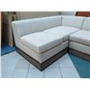 Image 2 : 2-Piece Sectional Sofa Sleeper w/ Pull-Out Bed  on Etched Wooden Base (extra base). Includes Extra w