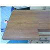 Image 2 : Large 2-Piece Solid Wood Entertainment Center w/ Cabinet & 6 Drawers 120"x30"x43"H