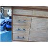 Image 8 : Large 2-Piece Solid Wood Entertainment Center w/ Cabinet & 6 Drawers 120"x30"x43"H