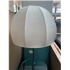 Image 2 : Floor Lamp w/ Shade and & Built-In Glass Table 58"H (note says "dead lamp")