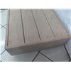 Image 3 : Low Wooden Ottoman, Distressed Finish, No Cushion 22”x22”x8.5”H
