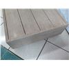Image 3 : Low Wooden Ottoman, Distressed Finish, No Cushion 22”x22”x8.5”H
