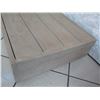 Image 4 : Low Wooden Ottoman, Distressed Finish, No Cushion 22”x22”x8.5”H
