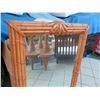 Image 2 : Large Rattan-Look Mirror 31.5" X 48" (not real wood)