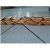 Image 8 : Carved Wooden Mirror, Leaf Pattern, 28.5" X 45.5"