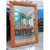 Image 1 : Large Rattan-Look Mirror 31.5" X 48" (not real wood)