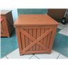 Image 1 : Wooden Umbrella Stand/Storage Box, Has General Wear and Tear