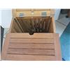 Image 8 : Wooden Umbrella Stand/Storage Box, Has General Wear and Tear