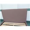 Image 2 : New Full-Size Crate & Barrel Merrick Bed Frame w/ Upholstered Headboard & Sides, Dark Brown, Outer F