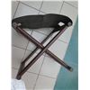 Image 8 : Folding Stools (or Luggage Stands) w/ Thick Genuine Leather Approx. 24" x 17" x 15.5"H