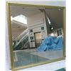 Image 1 : Large Gold-Tone Metal Frame Mirror 36" x 36"