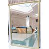 Image 1 : Large Gold-Tone Framed Mirror 36" x 52"