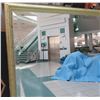 Image 2 : Textured Gold-Tone Metal Frame Mirror 38" x 26"