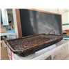Image 2 : Large Woven Rattan Tray 33" x 24" x 5"H