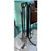 Image 1 : Wrought Iron Fireplace Tools and Rack