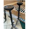 Image 2 : Qty 2 Large Heavy Wrought Iron Fireplace Grates