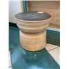 Image 1 : Tall Round Ceramic Side Table 25" Dia x 24"H