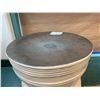Image 3 : Tall Round Ceramic Side Table 25" Dia x 24"H
