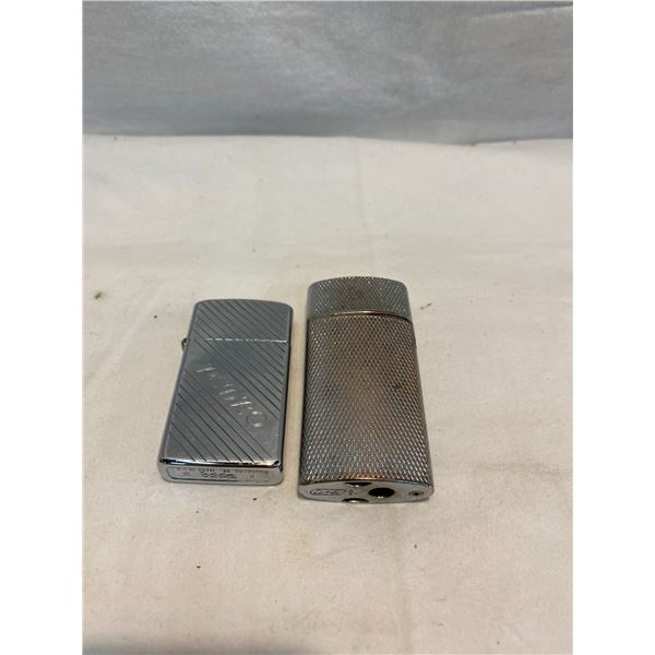 Zippo and Bic lighters