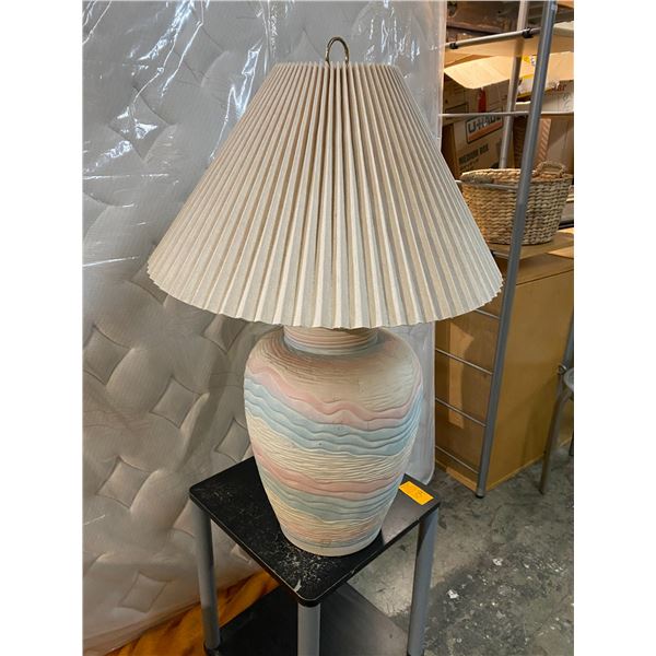 Pottery lamp