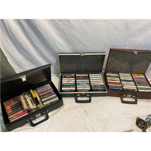 3 cases of cassettes