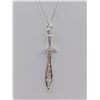 Image 1 : Sterling silver “sword” pendant and chain