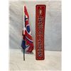 Image 1 : Montreal Canadians flag and sign