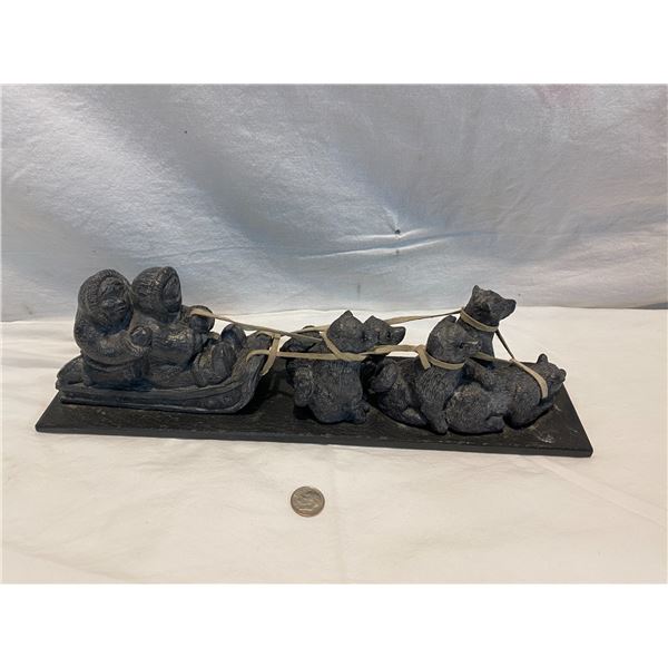 Dog sled carving