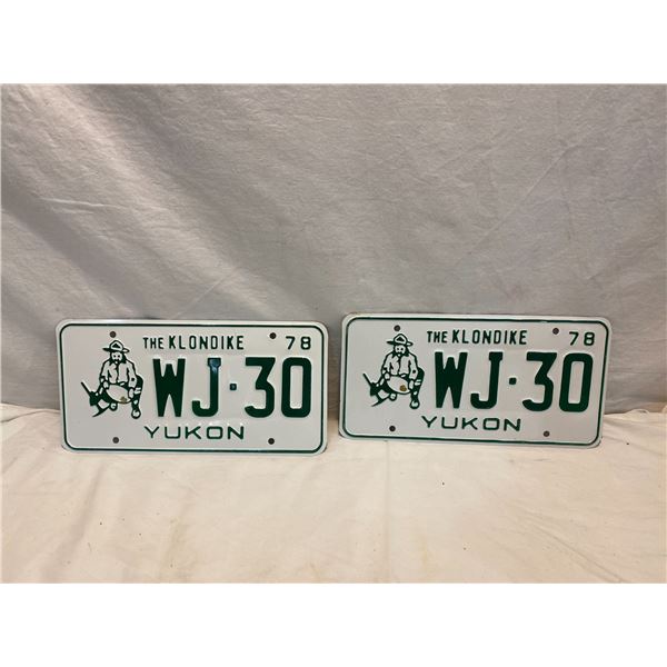 The Klondike Yukon licence plates