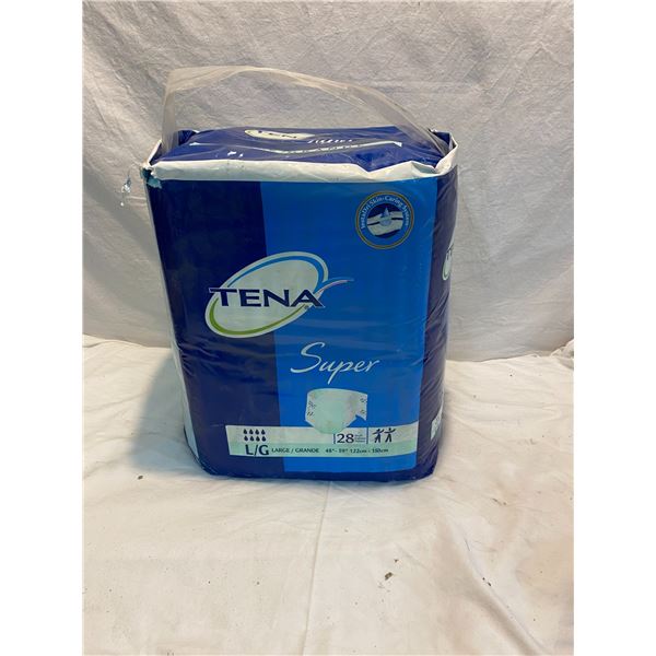 Tena size large new