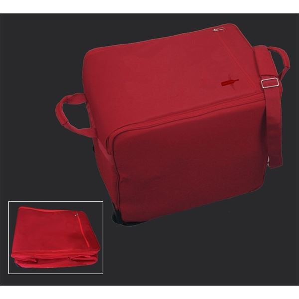 New wine luggage red