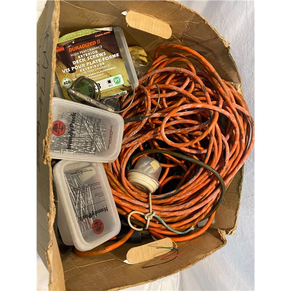 Extension cords, nails ect