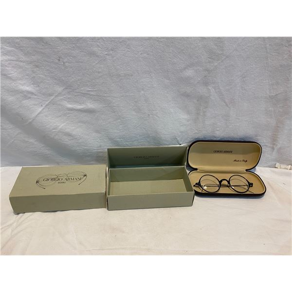 Giorgio Armani glasses and case