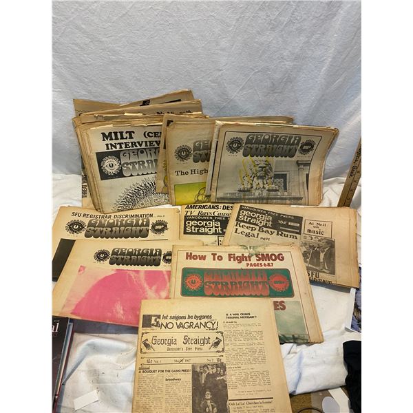 Old news papers Georgia straight 1968
