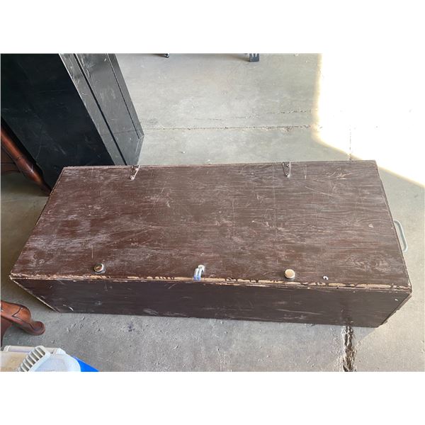 Wood storage box