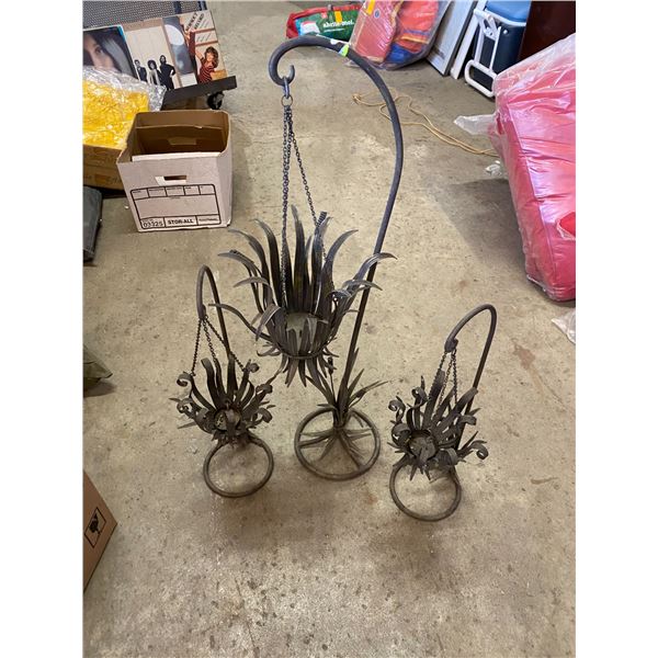 Set of 3 candle holder decor