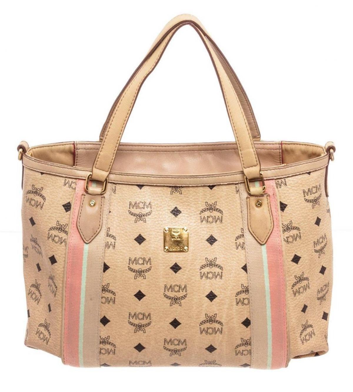 mcm beige tote