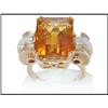 Image 1 : Retro 18K Pink Gold Citrine, Ruby and Diamond #1740333