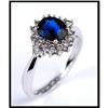 Image 1 : SAPPHIRE DIAMOND RING WAS $2,517.00 #1740350