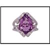 Image 1 : WORLD CLASS AMETHYST DIAMOND RING WAS $1750.00 #1740429