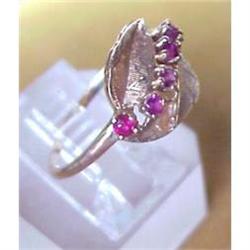 Lovely 14 ct.Gold RUBY  RING #1740523