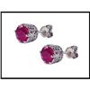 Image 1 : 1930'S STYLE PLATINUM RUBY DIAMOND EARRINGS #1740730