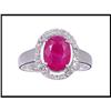 Image 1 : 2.30 CARAT RUBY WITH 26 DIAMONDS RING WAS $900.#1740741