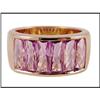 Image 1 : Alluring 14K Yellow Gold Amethyst Ring #1740806
