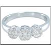 Image 1 : Sparkling 14K White Gold Diamond Ring #1740810