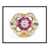 Image 1 : Estate Diamond Ruby Ring(was $2,700) #1740835