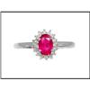 Image 1 : Radiant 14K White Gold Diamond Ring #1740866